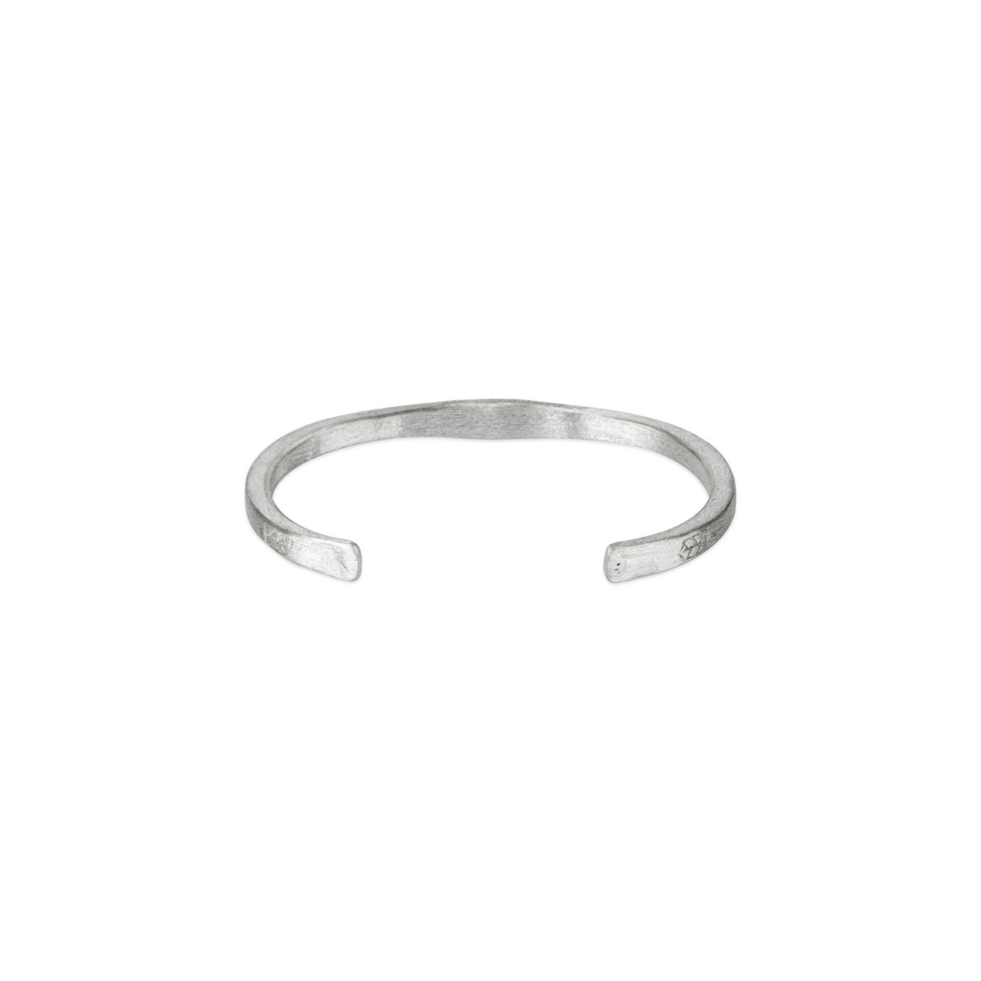 Artisan crafted Wave cuff - White - Bleu Nomade Made in Italy following traditional jewelry techniques.